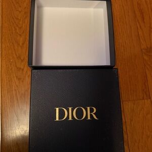 Dior Luxury Black Box with Gold Logo.